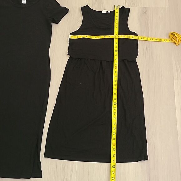 Old Navy Gap Black Dress Bundle XS stretch Classic Summer Quiet Luxury Petite - Picture 2 of 5